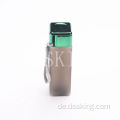 480 ml transparente Instantbecher quadratische Plastikwasserbecher BPA freie Wasserflasche